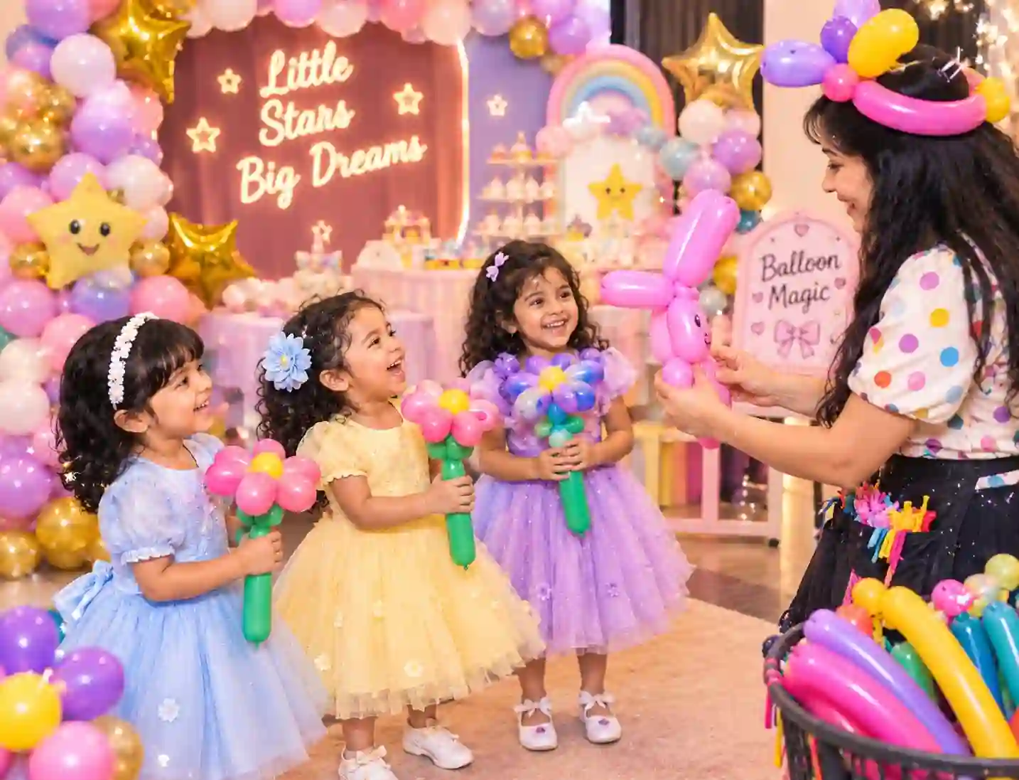 Balloons Modelling For Kids Birthday Party